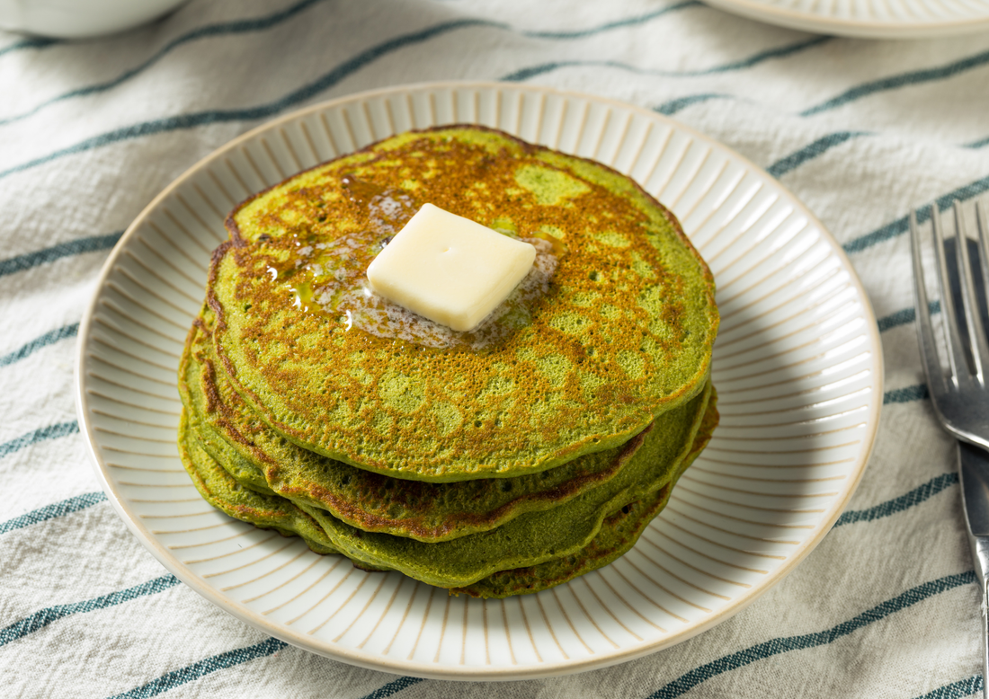 Matcha-Protein-Pfannkuchen-Rezept
