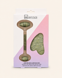 Jade-Gesichtsroller & Gua Sha Set