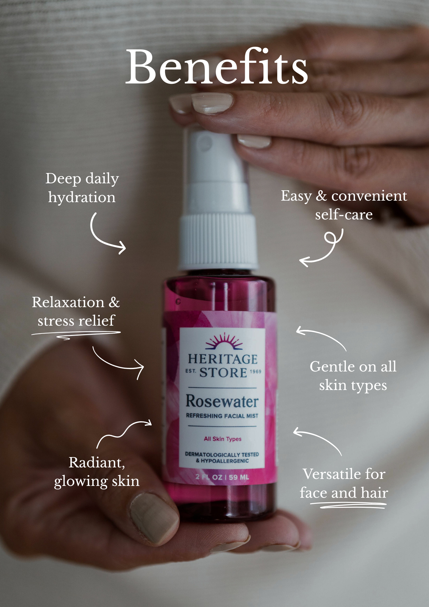 Rosenwasser Gesichtsspray