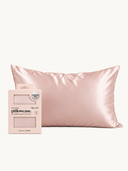 Satin-Kissenbezug – Rosé