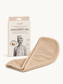 Haar-Turban mit Kokosöl