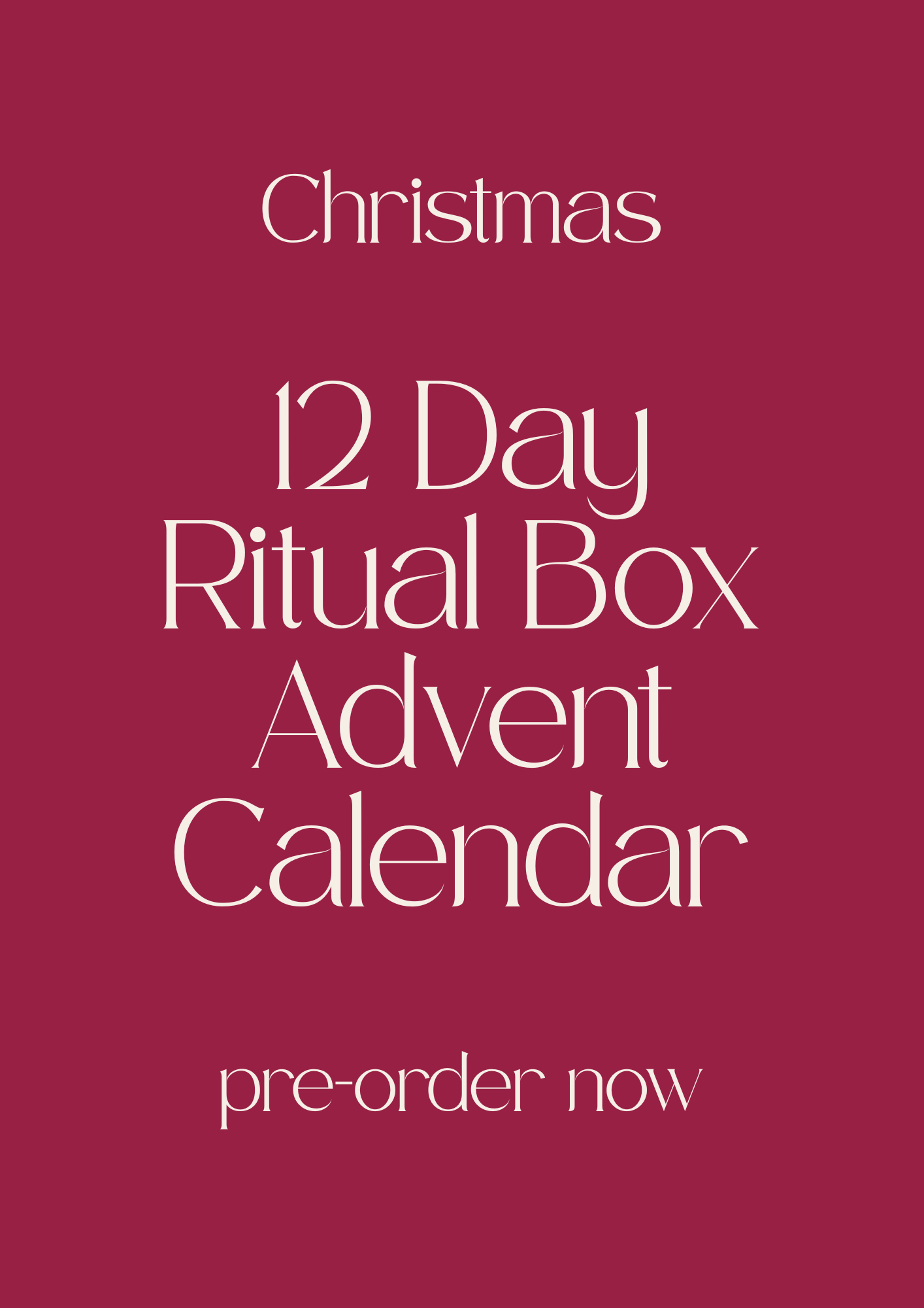 12 Tage Ritual Box Weihnachts-Adventskalender