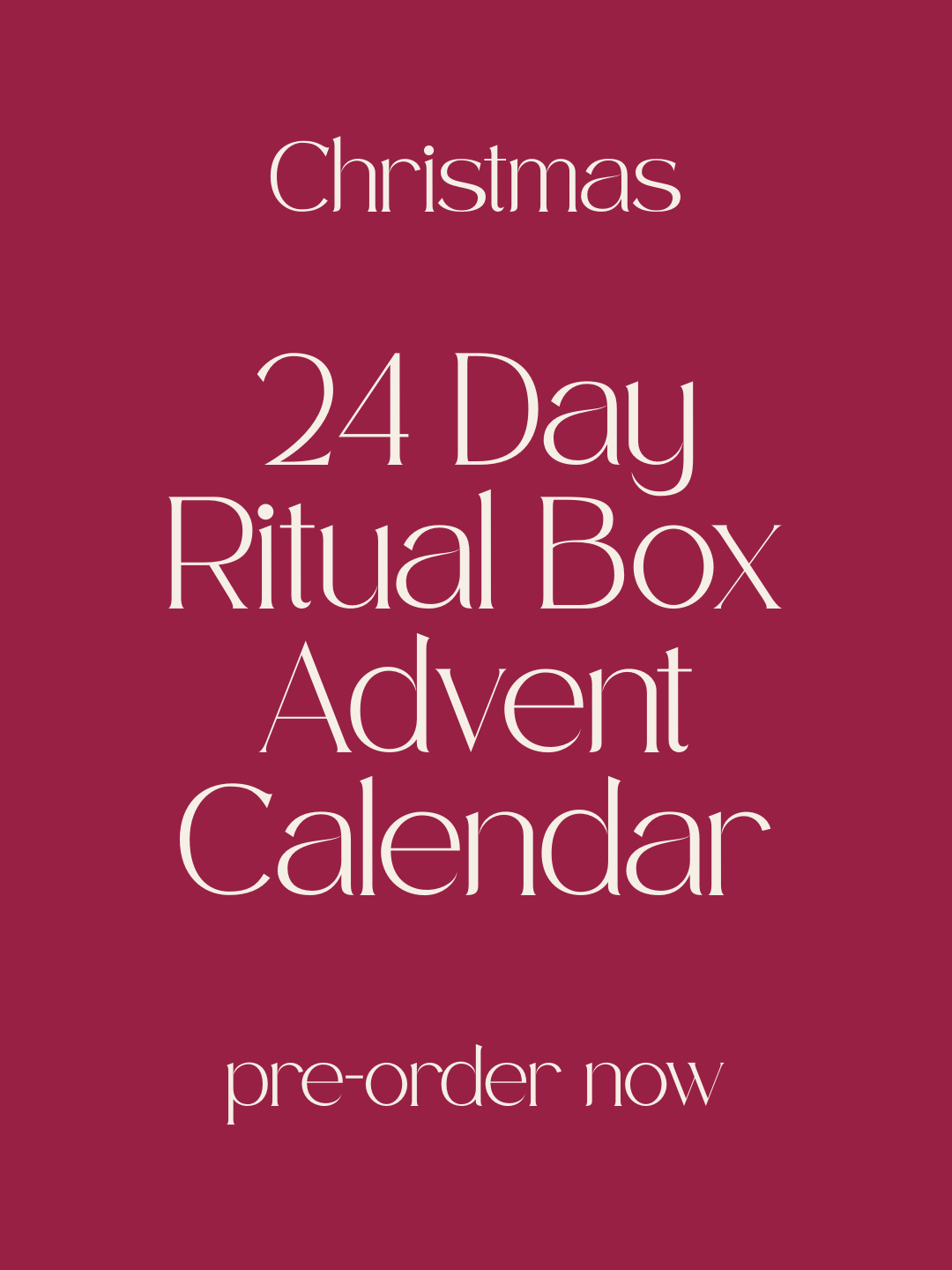 24 Tage Ritual Box Weihnachts-Adventskalender | Einmalzahlung