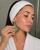 Jade-Gesichtsroller & Gua Sha Set