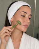 Jade-Gesichtsroller & Gua Sha Set