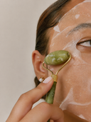 Jade-Gesichtsroller & Gua Sha Set