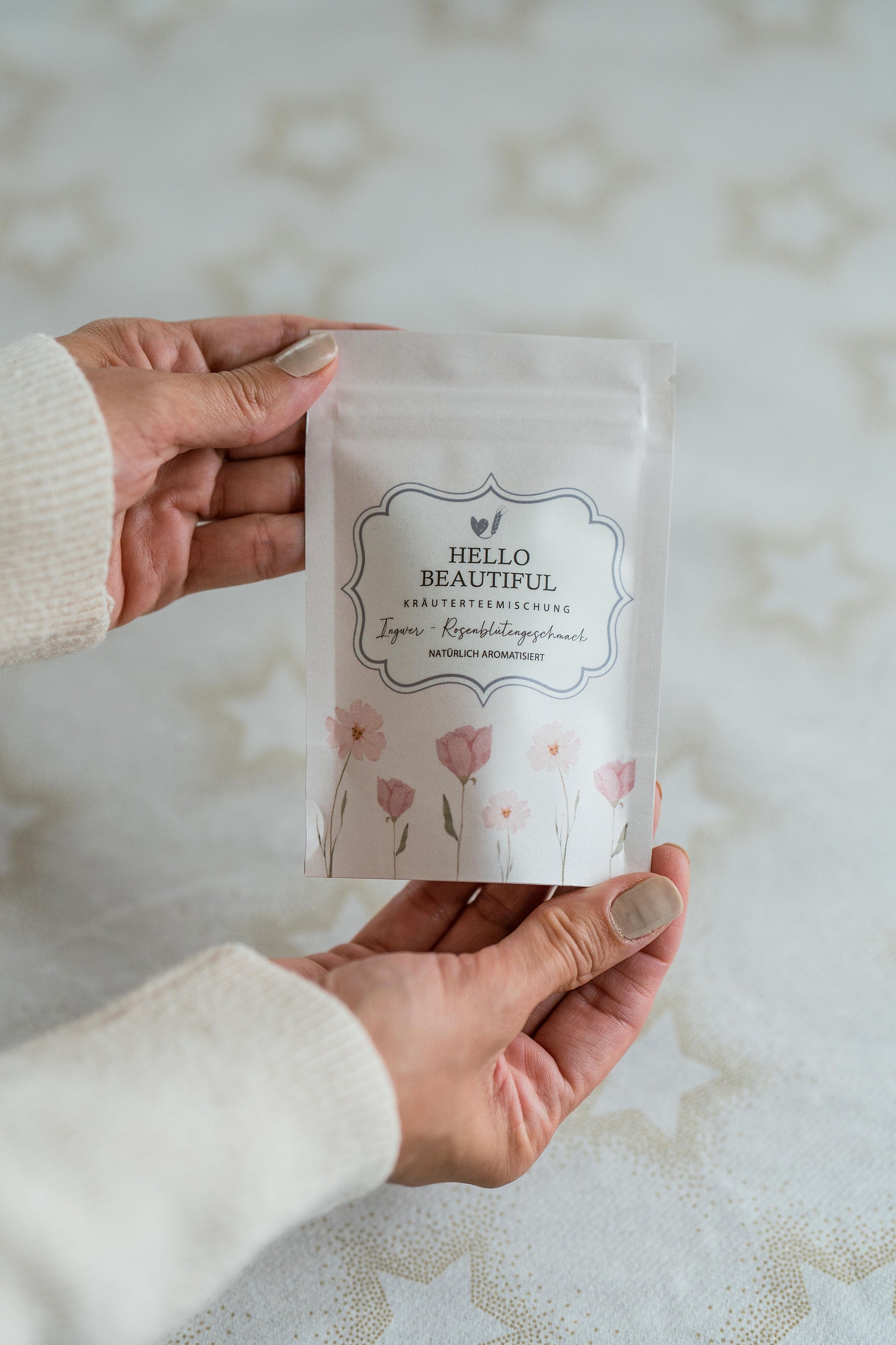 Tee-Beutel Hello Beautiful